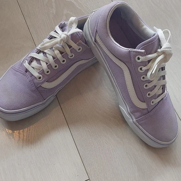 Lilac Purple Old Skool Vans US M6/W7.5 EUC - Picture 8 of 12
